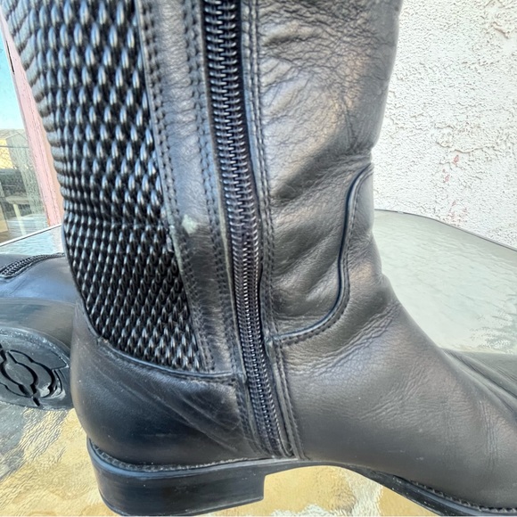 Artica Fleming Knee High Black Leather Boots - Picture 15 of 16